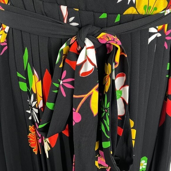 Modcloth Dress Renewed Vision Floral Sleeveless Tie Front Women's‎ Large - Picture 4 of 8